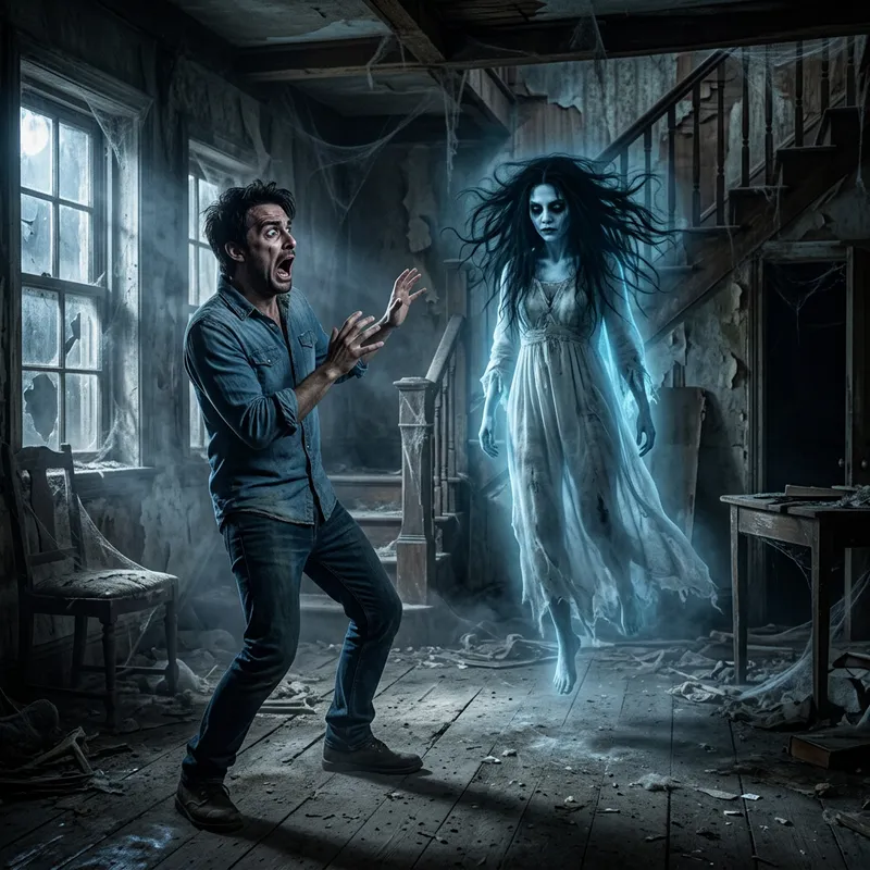 Terrifying Ghost Encounter in Abandoned House