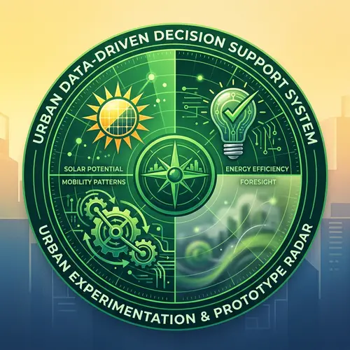 Urban Data-Driven Decision Support System Logo | Radar Design