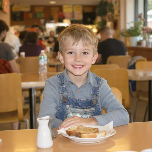 A Boy in Cafeteria | School Life Moments