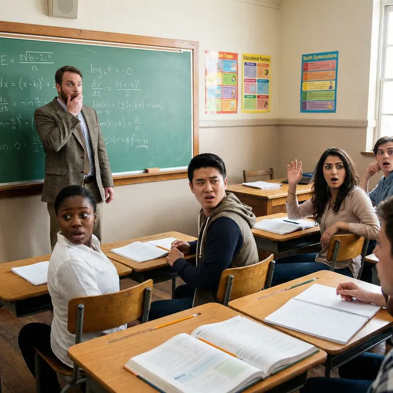 Shocking Classroom Moment: Students React in Surprise