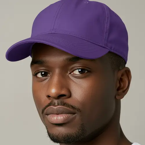 Traditional Headshot with Purple Cap - Custom Image