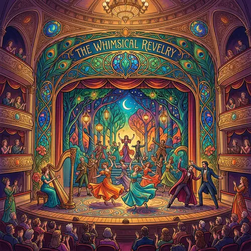 Whimsical Art Nouveau Stage Designs