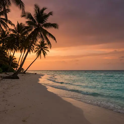Calm Beach Escape: Sunset & Serenity