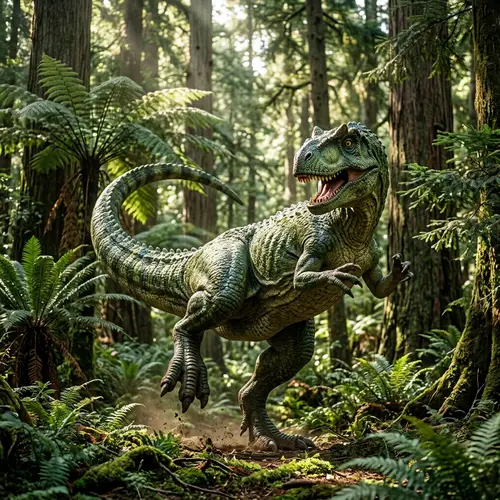 Joyful Dinosaur Dance | Lively Green Scaled Dino Dancing