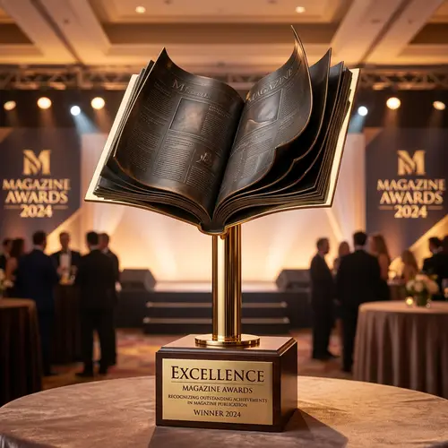 Elegant Excellence Trophy for Magazine Award Ceremony