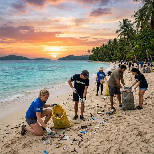 Coastal Clean-Up: Volunteers in the Philippines