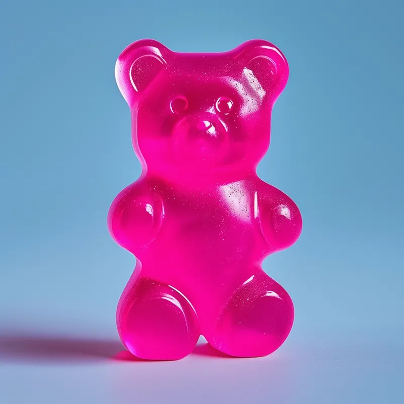 Stoned Pink Gummy Bear Standing