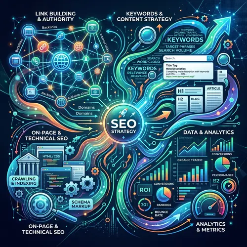 SEO Services Abstract - Enhance Your Online Visibility
