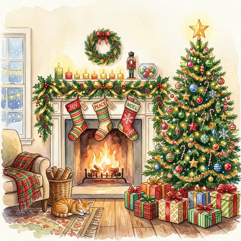 Bright Holiday Watercolor Art for Your Home