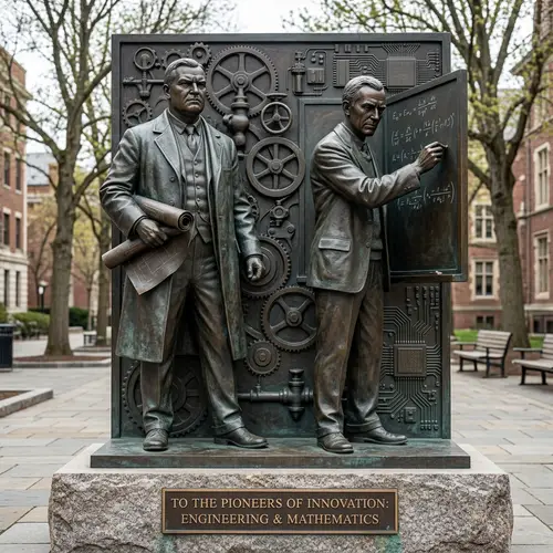 Bronze Statue of Pioneering Engineers