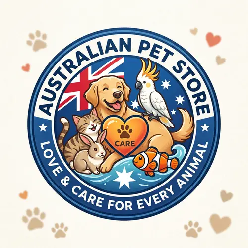 Australian Flag Pet Store Logo Design | Love & Care for Pets