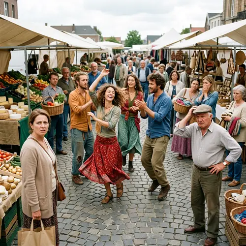 Passionate Dance Amidst Confusion - Expressions of Perplexity