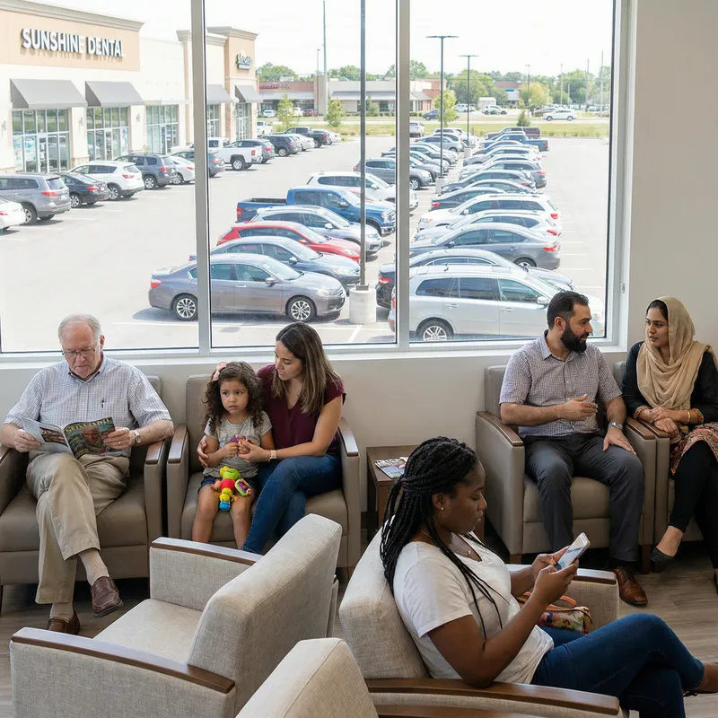 Spacious Dental Clinic with Diverse Patients | Dental Care