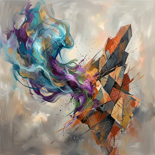 Abstract Shapes Interacting in Neutral Space