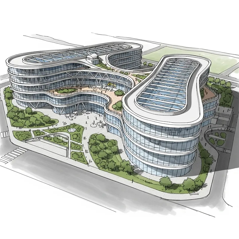 High-Performance Center Sketch in Sant Cugat