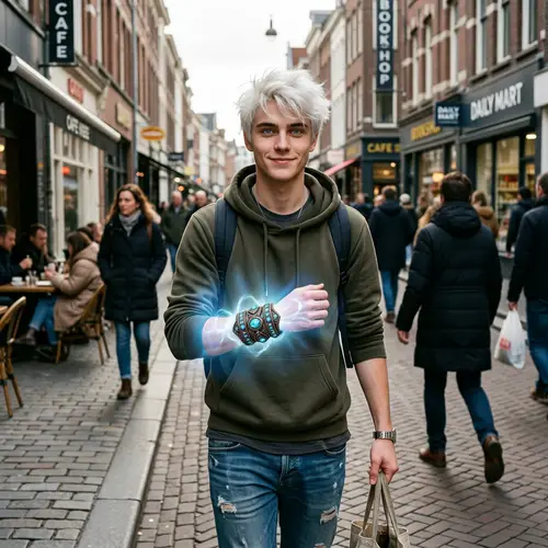 White-Haired Man with Magical Bracelet | Dual Existence Revealed