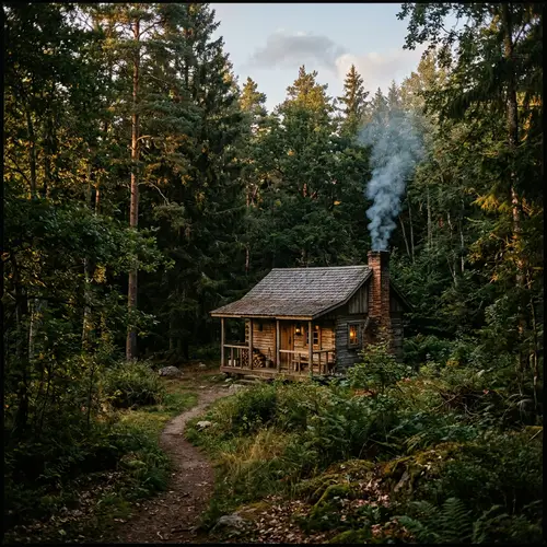 Secluded Cabin in Forest | Tranquil Nature Retreat