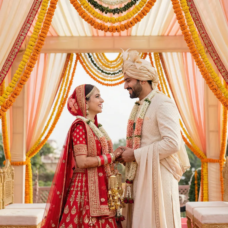 Beautiful Indian Wedding Couple Moments