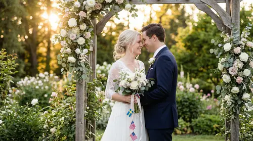 Romantic Swedish-American Wedding Portraits