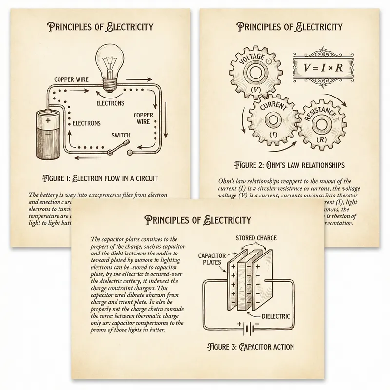 Electricity Principles: Diagrams & Explanations Electricity Principles: Diagrams & Explanations