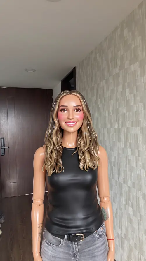 Realistic Life-Size Barbie Doll Transformation