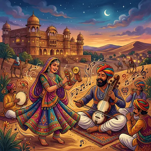 Rajasthani Folk Song 'Giral' - Traditional Musical Instruments & Performers