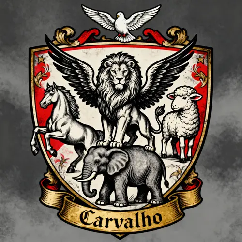 Carvalho Family Crest Tattoo Design