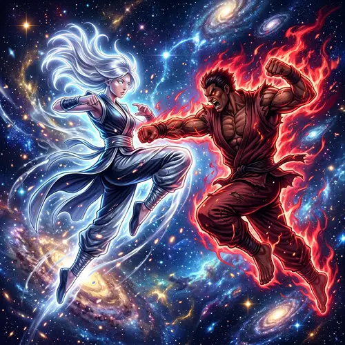 Goku vs Jiren: Cosmic Martial Arts Showdown