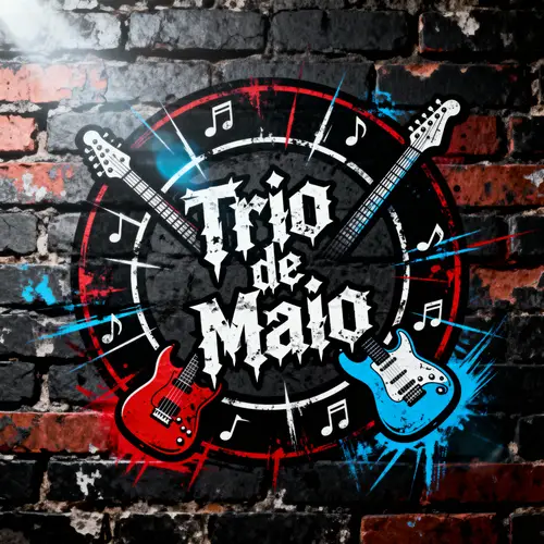 Rock Band Logo Design for Trio de Maio