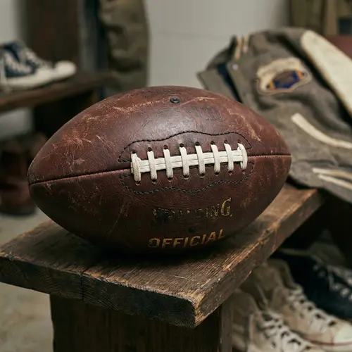 1950's Style Football | Political Brown Leather Soccer Ball
