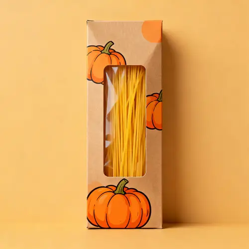 Pumpkin & Spaghetti Cardboard Packaging Design