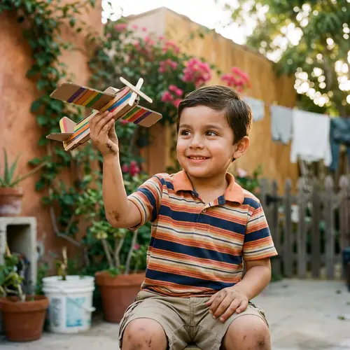 Charming Young Boy with Puppy-Like Innocence | Childhood Joy
