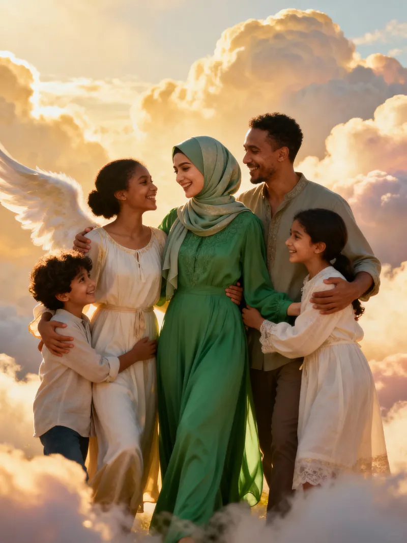 Heavenly Family Reunion: Love and Joy in the Clouds Heavenly Family Reunion: Love and Joy in the Clouds