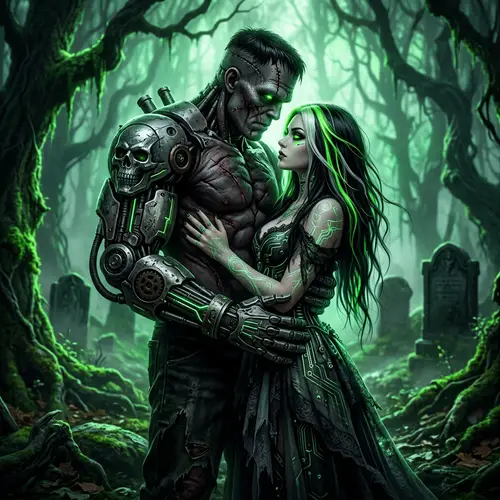 Cyborg Frankenstein & Mystical Beauty: A Dark Fusion