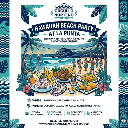 Hawaiian Beach Party at La Punta - Orgullo Norteño Restaurant