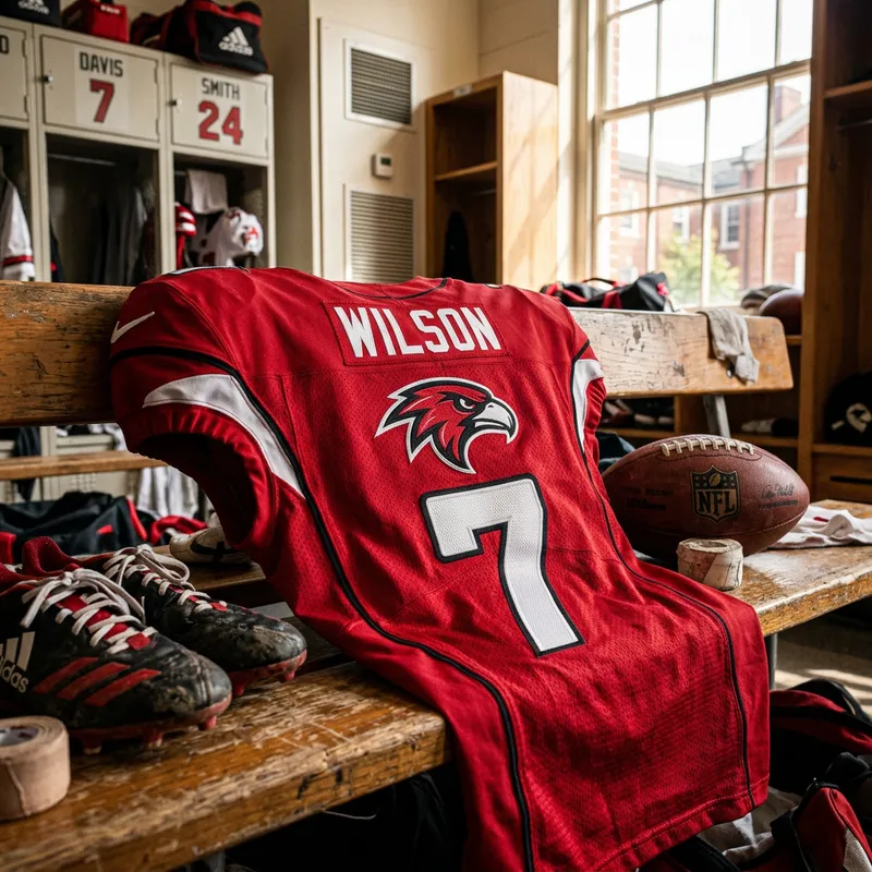 Vibrant Red Football Jersey | Game Day Essentials Vibrant Red Football Jersey | Game Day Essentials