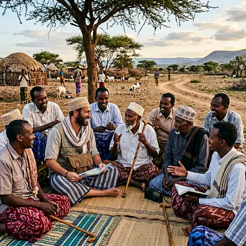 Somali Men in Traditional Attire: Diverse Community Roles