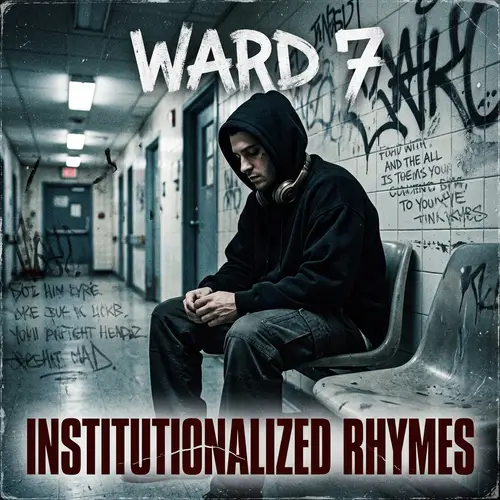 Artistic Rap Album Cover Design for Psychiatry Theme