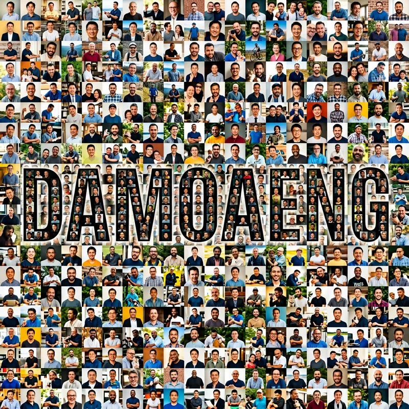 Mosaic Art of Damoaeng Featuring Community Members Mosaic Art of Damoaeng Featuring Community Members