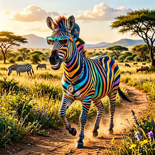 Meet Zippy the Energetic Zebra: Fun Adventures Await!