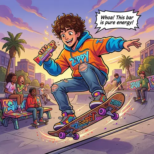 Zippy: Active Teenager's Favorite Energy-Boosting Snack Choice