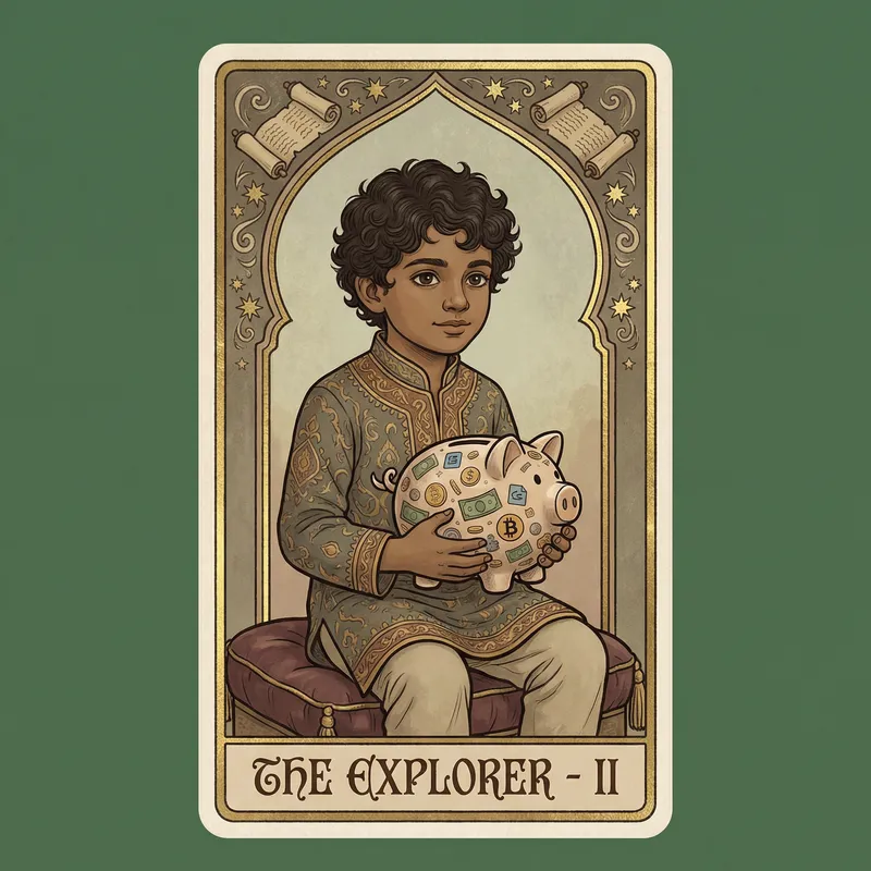 Mystical Thai Zodiac: Adorable 3-Year-Old with Piggy Bank