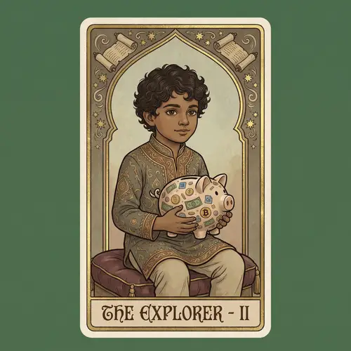 Adorable South Asian 3-Year-Old with Piggy Bank | Thai Zodiac Sign 2