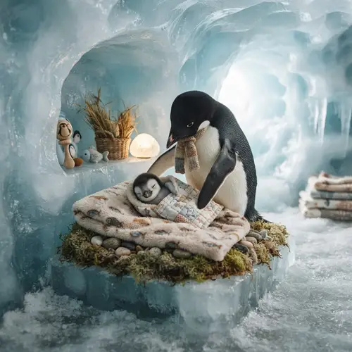 Penguin Nursery: Changing & Bedtime in Ice