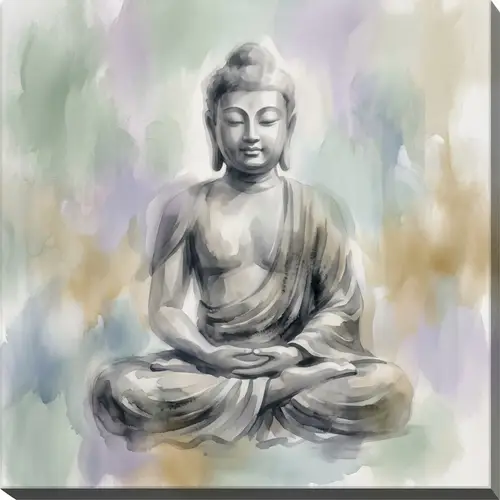Abstract Buddha Statue | Peaceful Meditation Art