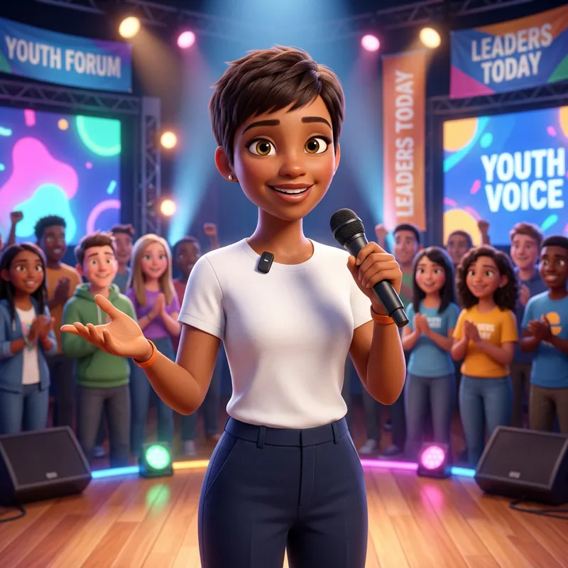 3D Pixar-Inspired Female Character for Youth Programs 3D Pixar-Inspired Female Character for Youth Programs