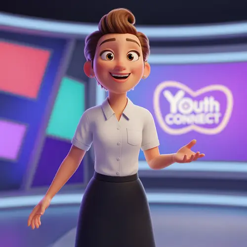 3D Pixar-Inspired Female Character for Youth Programs