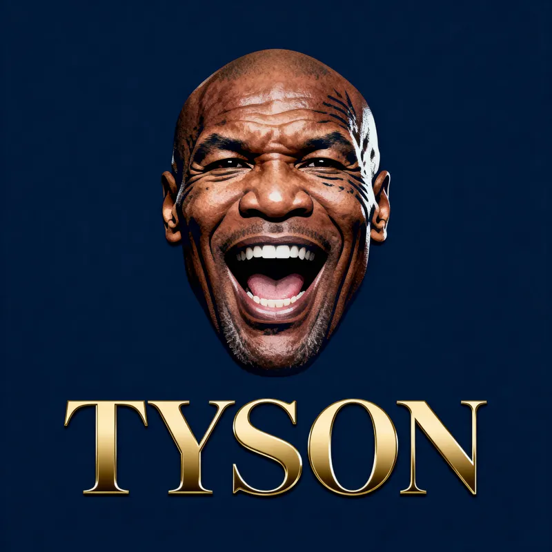Enthusiastic Mike Tyson Logo Design