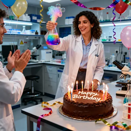 Birthday Celebration for a Female Scientist