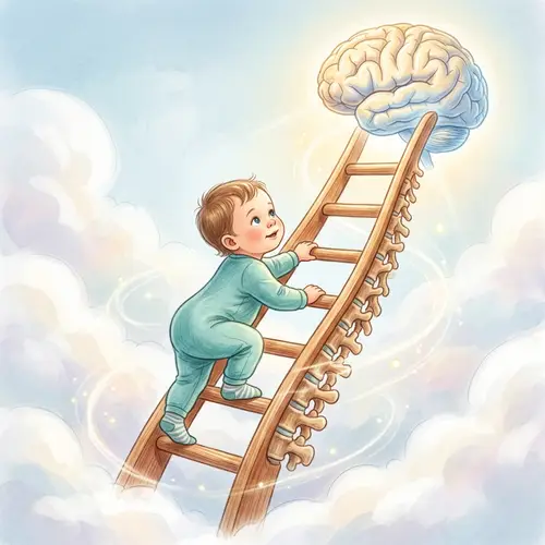 Baby's Journey to the Human Brain | Surreal Illustration
